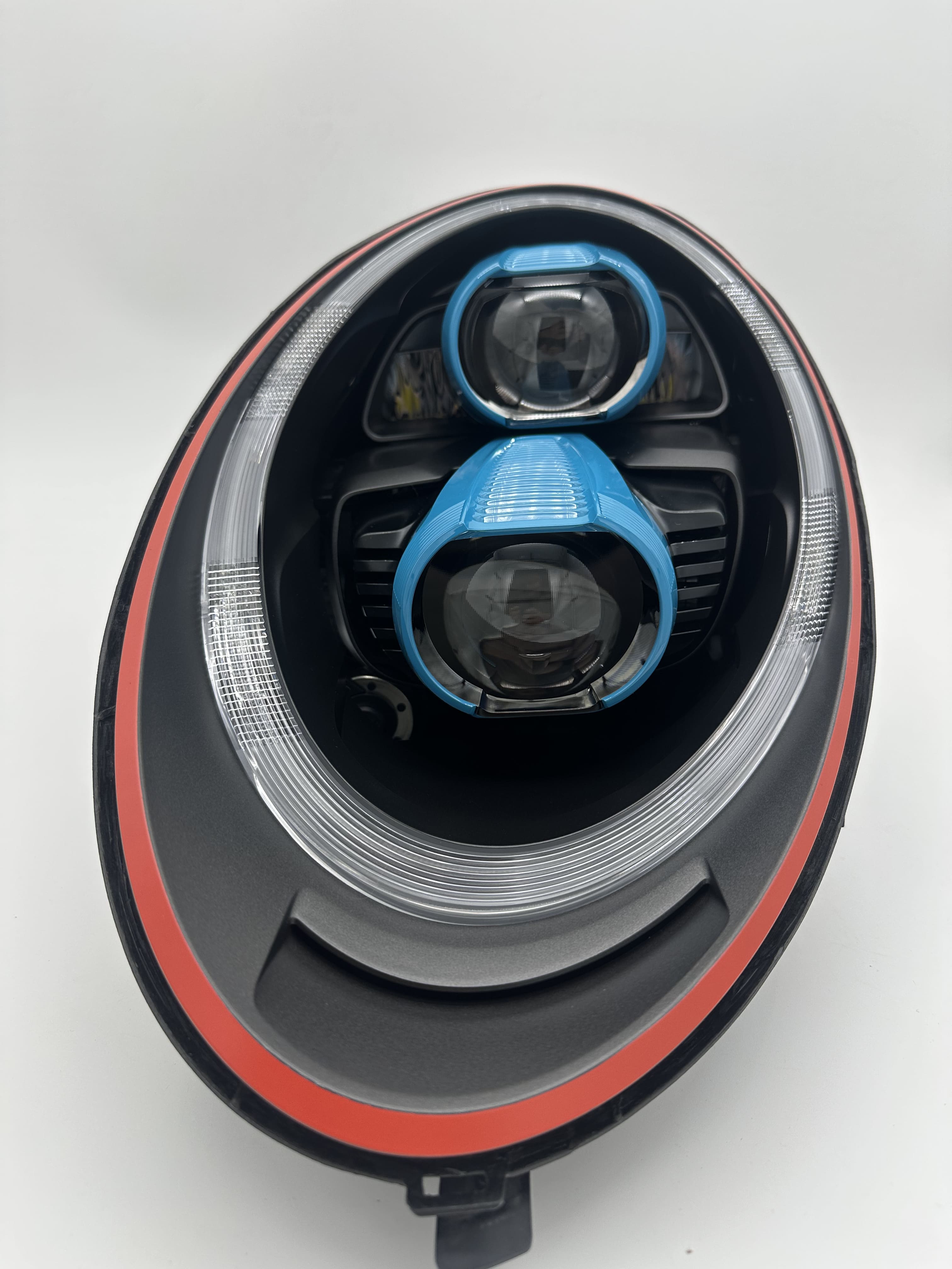 Авторский дизайн окрас масок фар Porsche 911