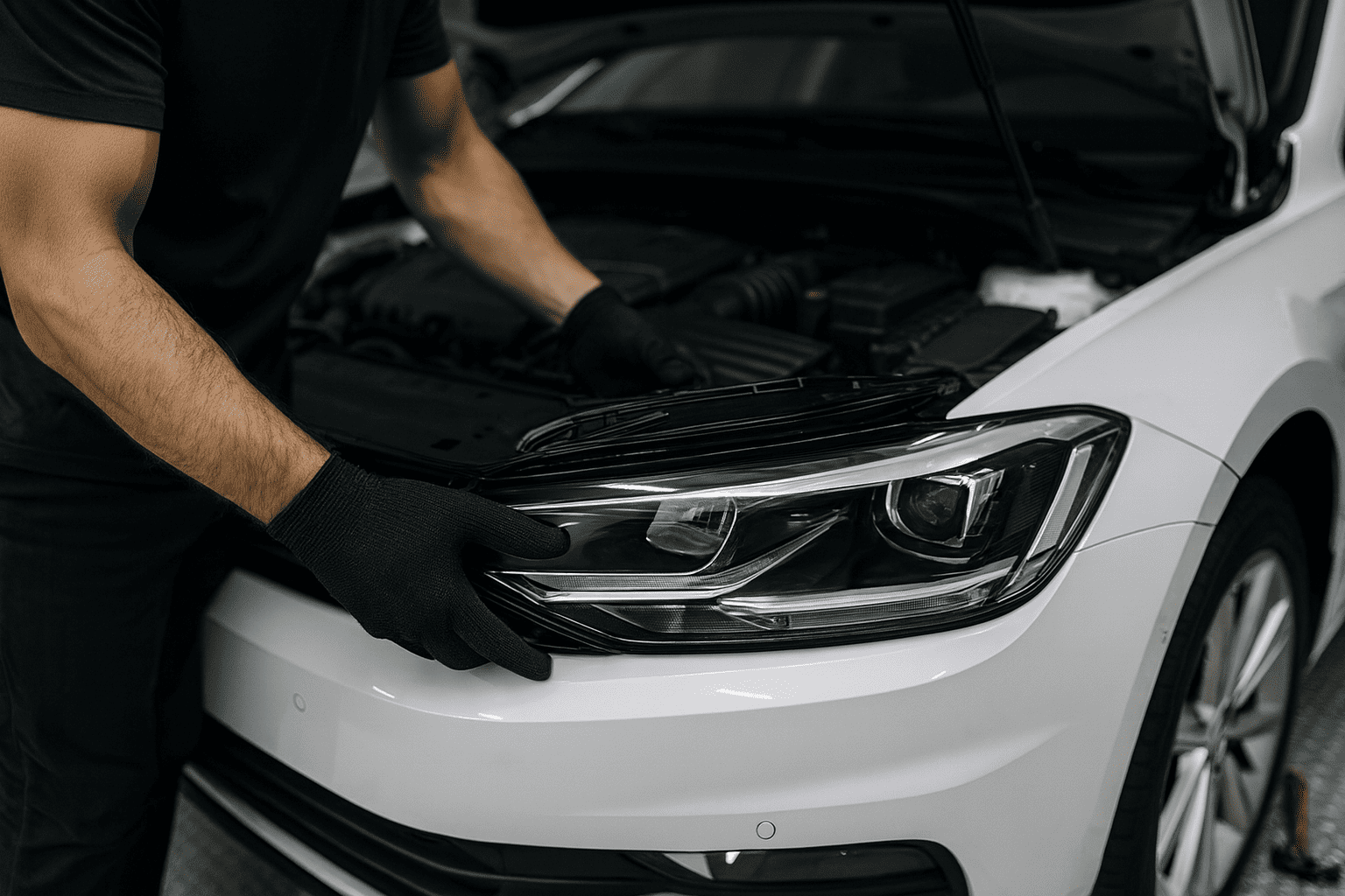 Детальное фото Замена и установка фар — Flect.ru