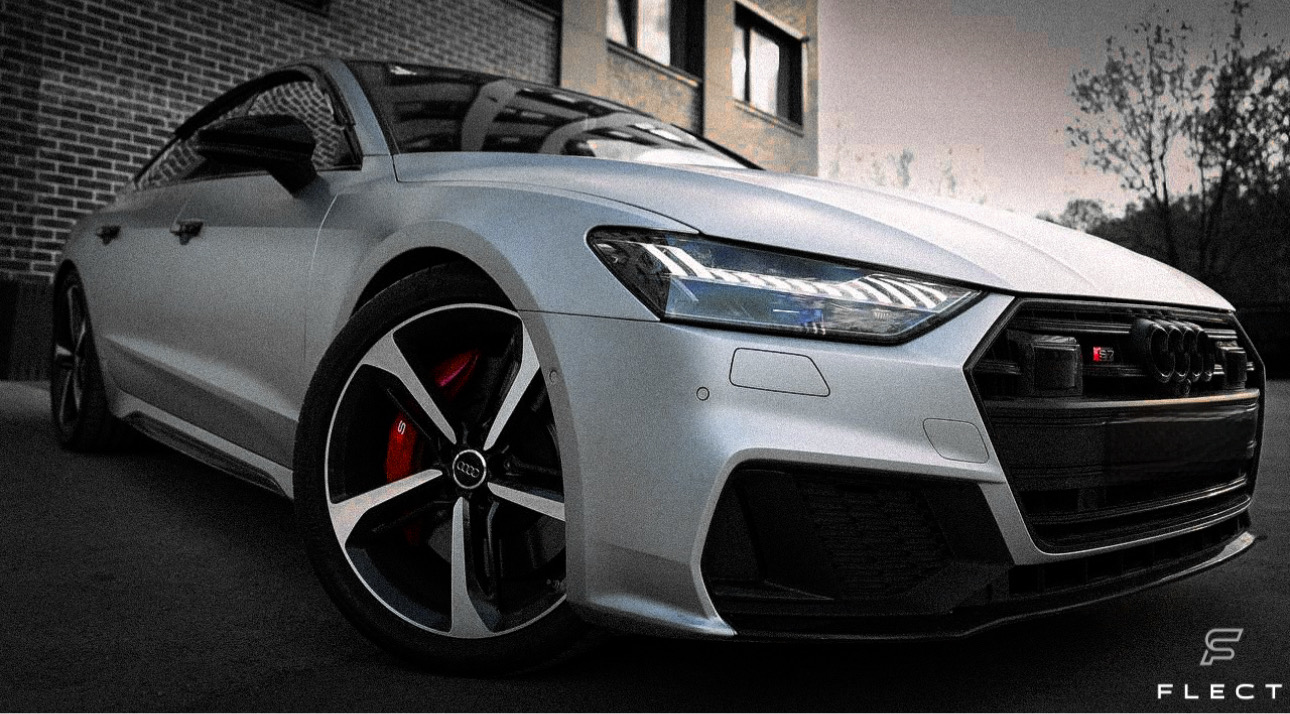 Дизайн окрас масок фар AUDI A7 — фото 