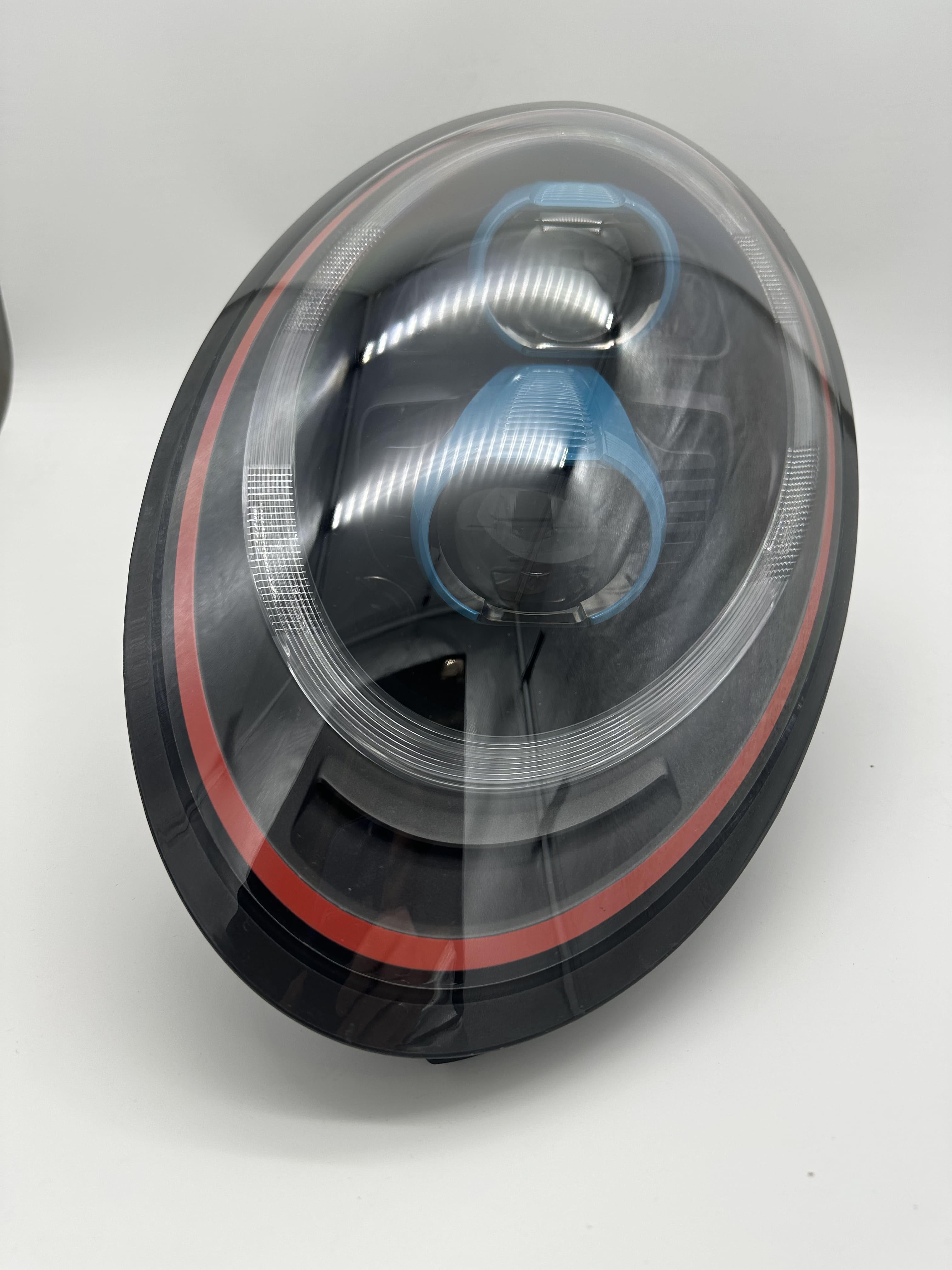 Авторский дизайн окрас масок фар Porsche 911