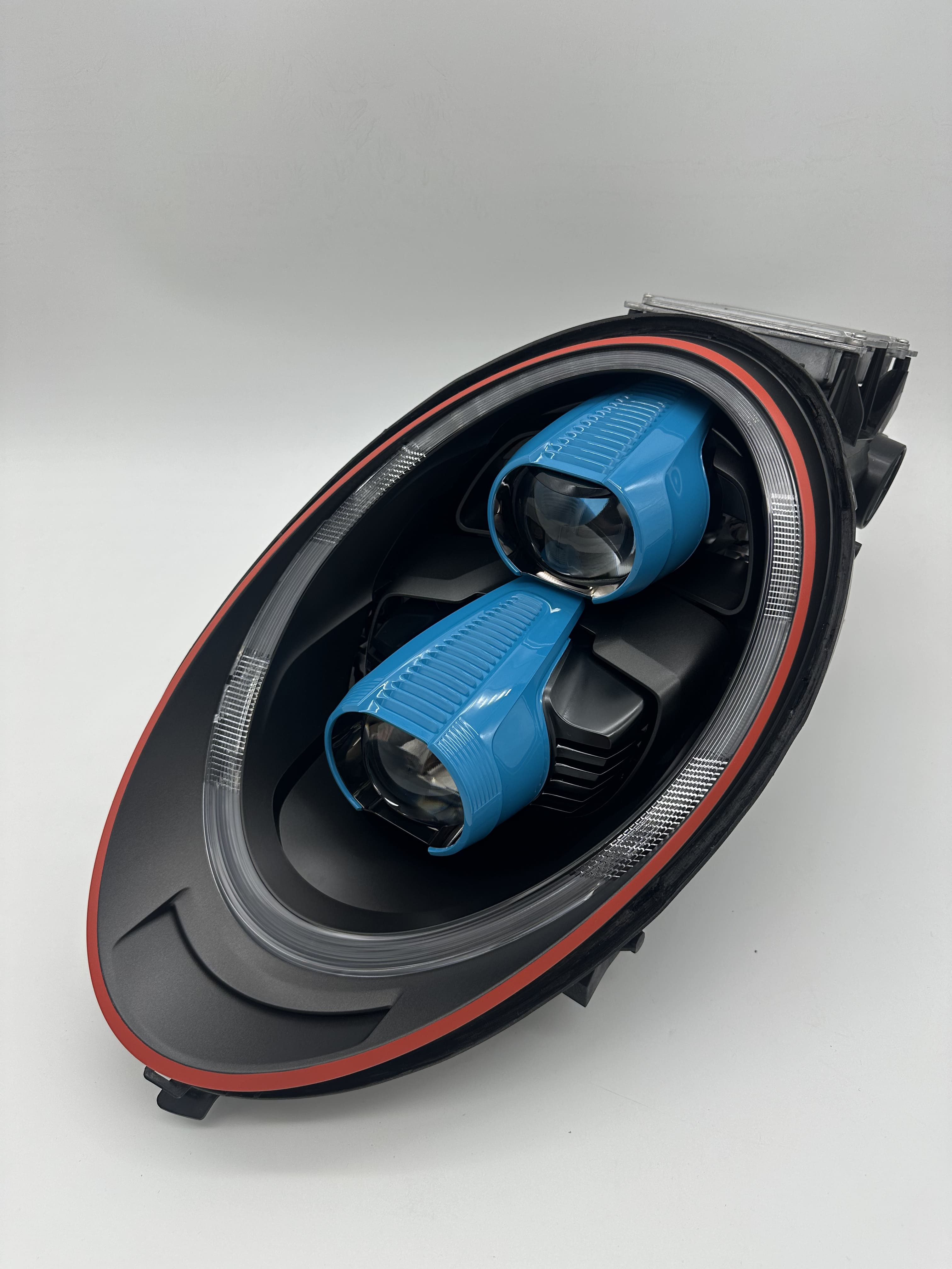 Авторский дизайн окрас масок фар Porsche 911